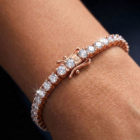 TENNISARMBAND MOISSANIT ROSE