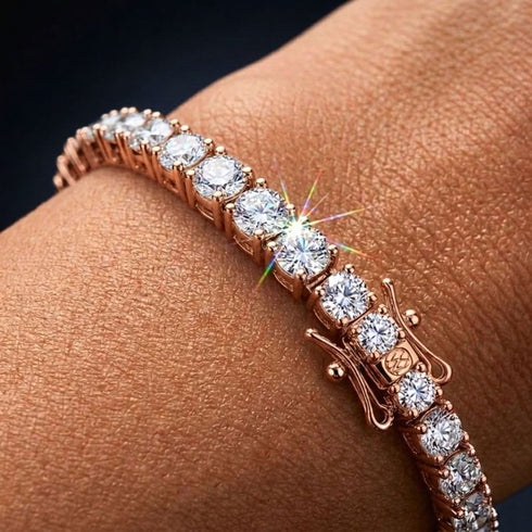 TENNISARMBAND MOISSANIT ROSE