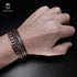 Lederarmband herren braun uniqal