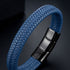 BLUE MARINE Lederarmband Produktfoto – Gravur auf Magnetverschluss Uniqal
