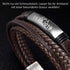 Lederarmband mit Gravur Herren Braun Uniqal