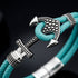 Wasserfestes Herrenarmband mit Edelstahl Anker und robustem Segeltau