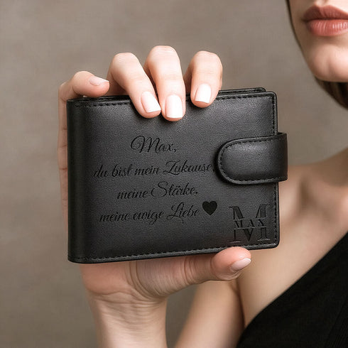 BLACK VAULT – Personalisierte Herren Geldbörse