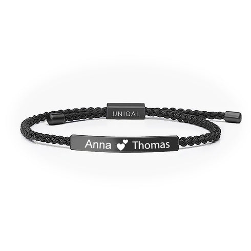 Personalisiertes Lederarmband gravur herren damen uniqal