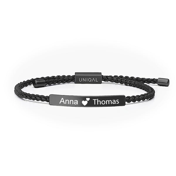 Personalisiertes Lederarmband gravur herren damen uniqal