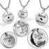 Edelstahlkette mit rundem Anhänger, Silber, personalisierbar, Unisex, Glücksmünze uniqal