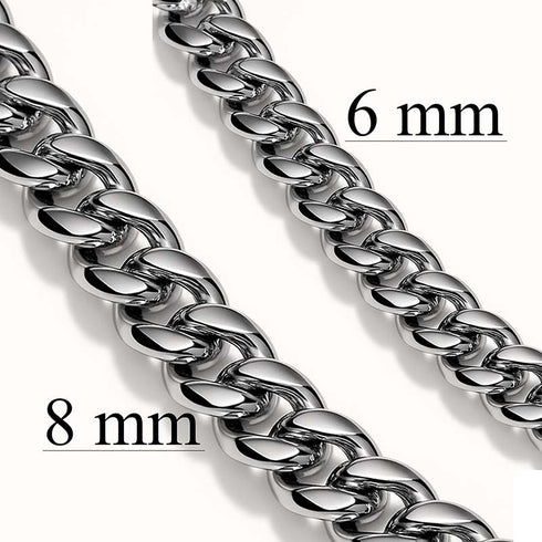 MEN'S SILVER CHAIN WITH CROSS