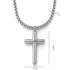 kreuzkette silber uniqal personalisierbar anhängergrösse