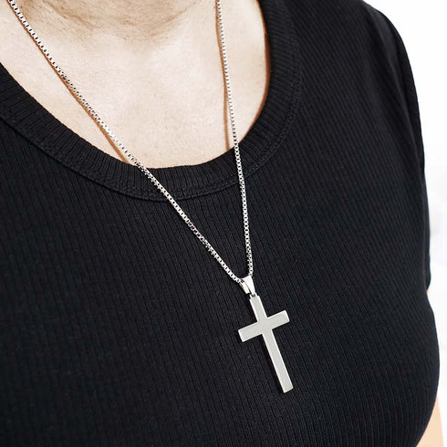 kreuzkette silber uniqal personalisierbar