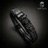 Armband totenkopf leder herren gravur skull uniqal