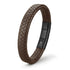 Braunes Lederarmband Herren „DESIRE“ mit schwarzem Magnetverschluss – stilvoll & handgefertigt-uniqal