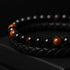 Perlen Lederarmband Unisex Lavastein Edelstahl Magnetverschluss uniqal bestseller