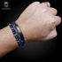 Lederarmband perlen lapis lazuli blau damen herren uniqal