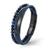 Lederarmband perlen lapis lazuli blau damen herren uniqal