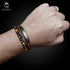 Lederarmband mit perlen gelbes tigerauge uniqal