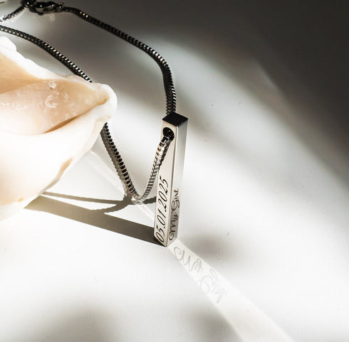 personalisierte namenskette silver uniqal