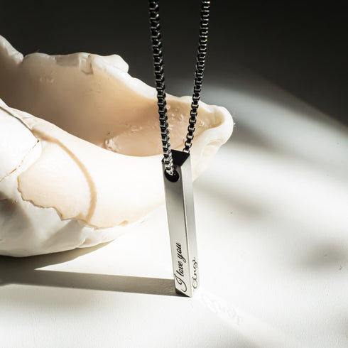 personalisierte namenskette silver uniqal