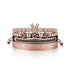 Perlenarmband Damen Zirkonia Rose Gold Uniqal