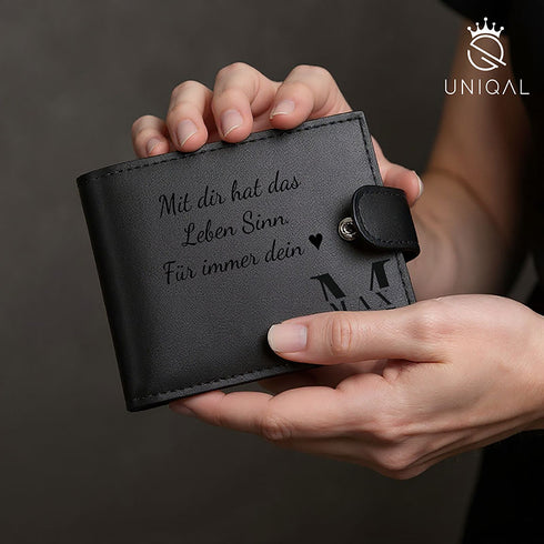 BLACK VAULT – Personalisierte Herren Geldbörse