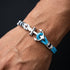 Personalisiertes Ankerarmband für Herren mit Gravur Möglichkeit aus Segeltau und Edelstahl