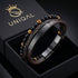Personalisiertes Herren Lederarmband mit Gravur Möglichkeit, Tigerauge Naturstein Perlen und Premium Design