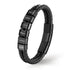 Personalisiertes Lederarmband herren mit gravur schwarz