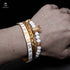 Royal king white gold herren armband uniqal