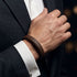 UNIQAL Desire Brown personalisiertes Herren Lederarmband mit Gravur für Namen Datum oder besondere Botschaft