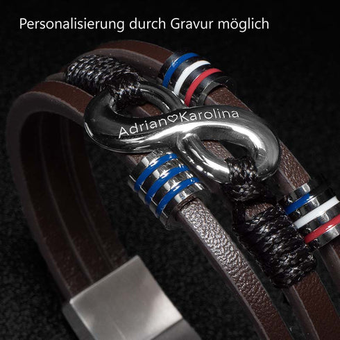 Armband infinity mit gravur