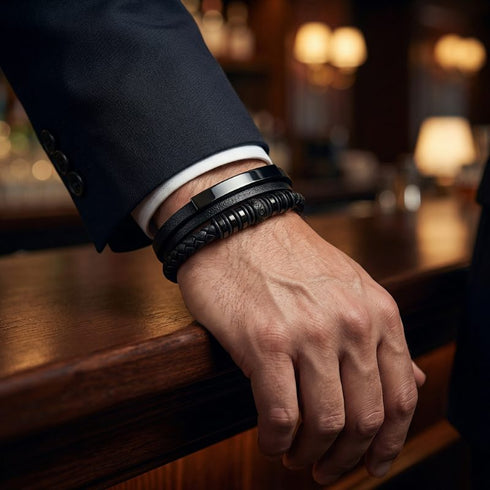 Nahaufnahme BLACK GRAPHICS mit gravierbarer Edelstahlplatte, kraftvolles Design