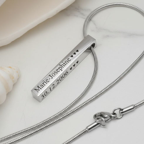 Uniqal edles Kettenschmuckstück mit individueller Widmung, stilvolle Überraschung für einen besonderen Lieblingsmenschen