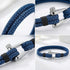 Nahaufnahme Schäkelschluss WAVE Armband – hochwertiger Edelstahlverschluss nautisch UNIQAL