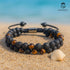 Uniqal Lava Armband mit Tigerauge am Strand – Sommer Accessoire, Duftsteine, Naturstein Unisex Schmuck