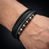 BLACK BRICS am Handgelenk – Casuallook, individuell gravierbar Uniqal