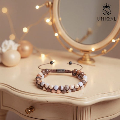 Zweireihiges Botswana-Achat-Armband – liebevoll verpackt als besonderes Geschenk für Sie oder Ihn. Ideal für Feiertage, Valentinstag oder einfach als kleine Überraschung voller Bedeutung.