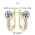 ELYSIA GOLD uniqal Ohrringe mit brillantem Solitärstein und eleganter Vergoldung