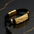 Goldenes Uniqal Lederarmband für Herren – Symbolkraft, Gravur und Stil in einem