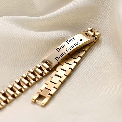Gravierbares Herrenarmband als Geschenk – mit individueller Botschaft