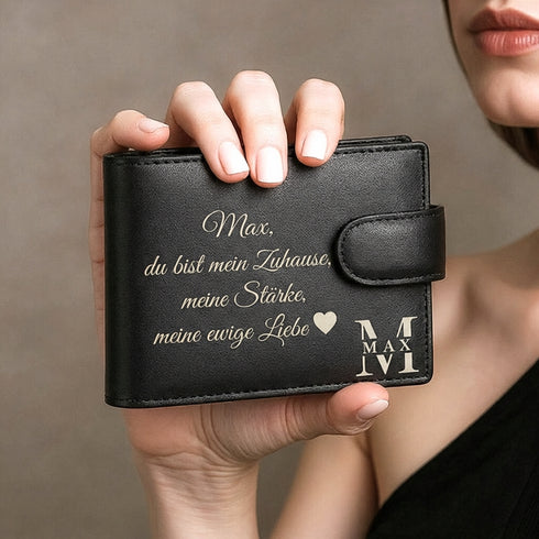 Premium Männer-Brieftasche in luxuriöser Präsentationsbox – perfektes Geschenk