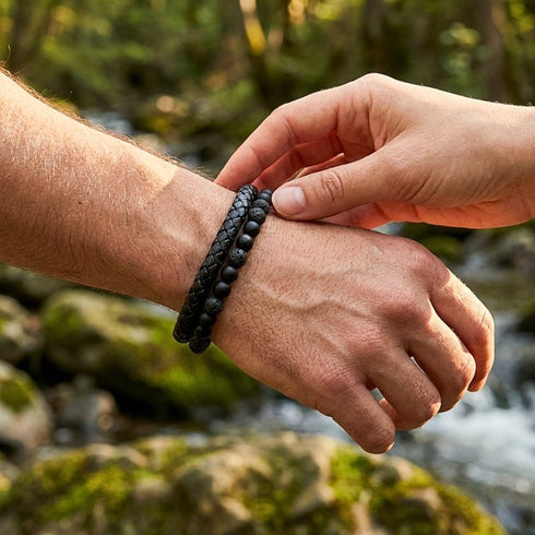 Uniqal LAVA PASSION Armband mit flexiblem Verschluss und Verlängerungsglied, angenehmer Sitz und individuelle Anpassung für maximalen Tragekomfort