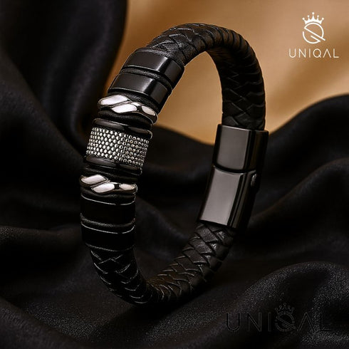 Premium Männeraccessoire aus Leder und Stahl – elegantes Geschenk für stilbewusste Männer.