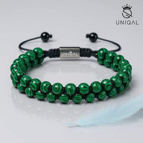 Malachit Armband 6mm in Geschenkbox – ideale Geschenkidee für Geburtstag, Weihnachten oder Jubiläum