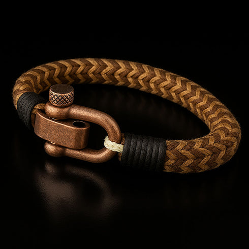 maritimes nautisches unisex armband segeltau schaekel uniqal