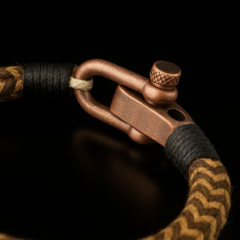 maritimes nautisches unisex armband segeltau schaekel uniqal