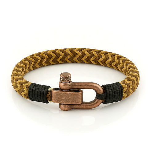 maritimes nautisches unisex armband segeltau schaekel uniqal