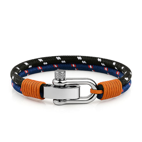 maritimes nautisches unisex armband segeltau schaekel uniqal