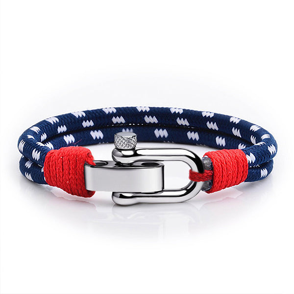 maritimes nautisches unisex armband segeltau schaekel uniqal