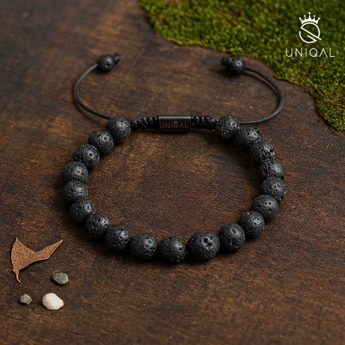 Lava-Perlenarmband als Begleiter bei Meditation – Harmonie, Balance und Erdung für den Alltag