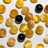 Uniqal Onyx- und Honigachat-Perlen Nahaufnahme – 6 mm Natursteinperlen, zweireihige Verarbeitung