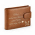 Echtleder Portemonnaie mit individueller Namensgravierung für Männer